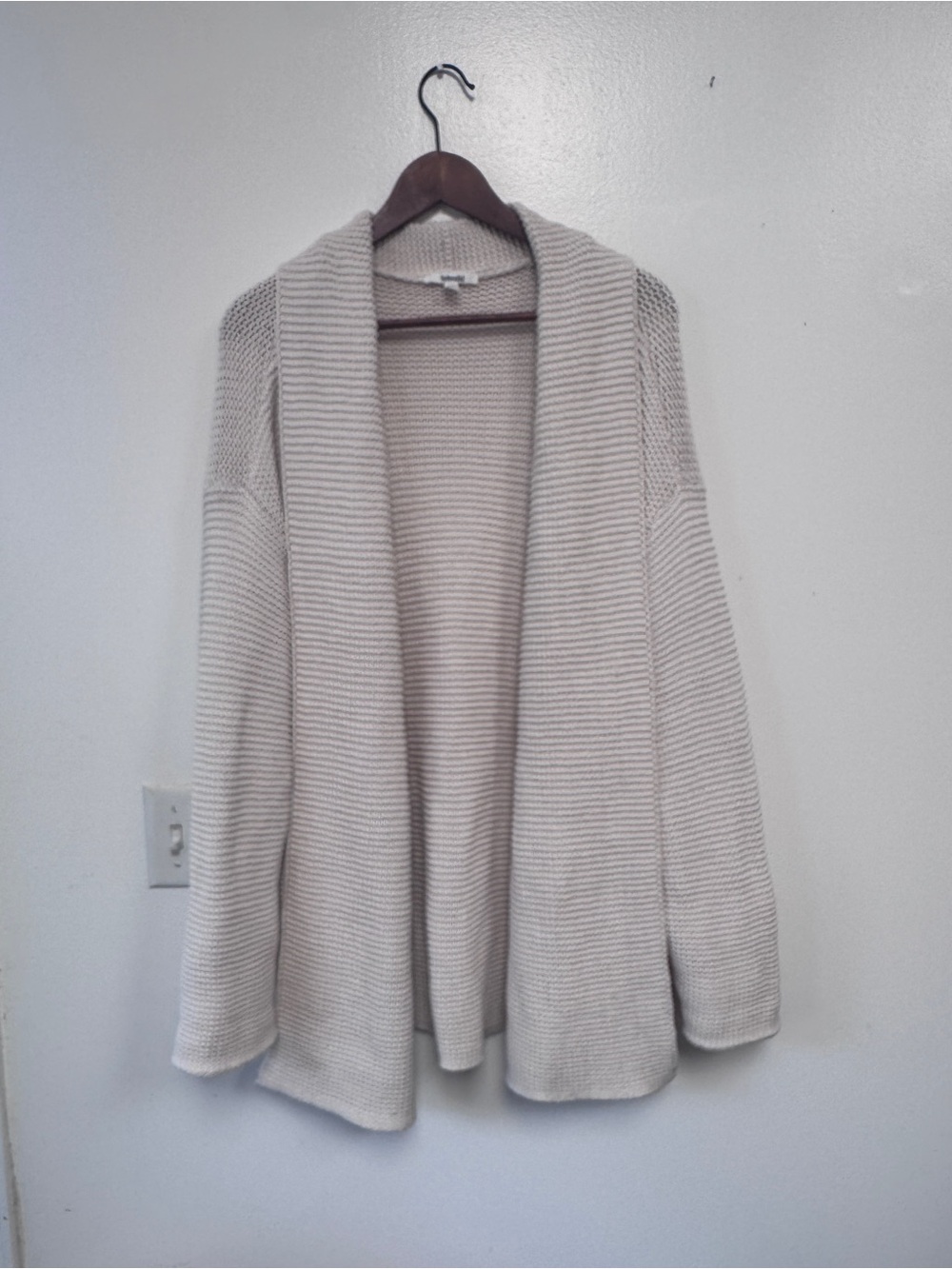 Splendid Cozy Oversized Open-Front Women’s - Cream